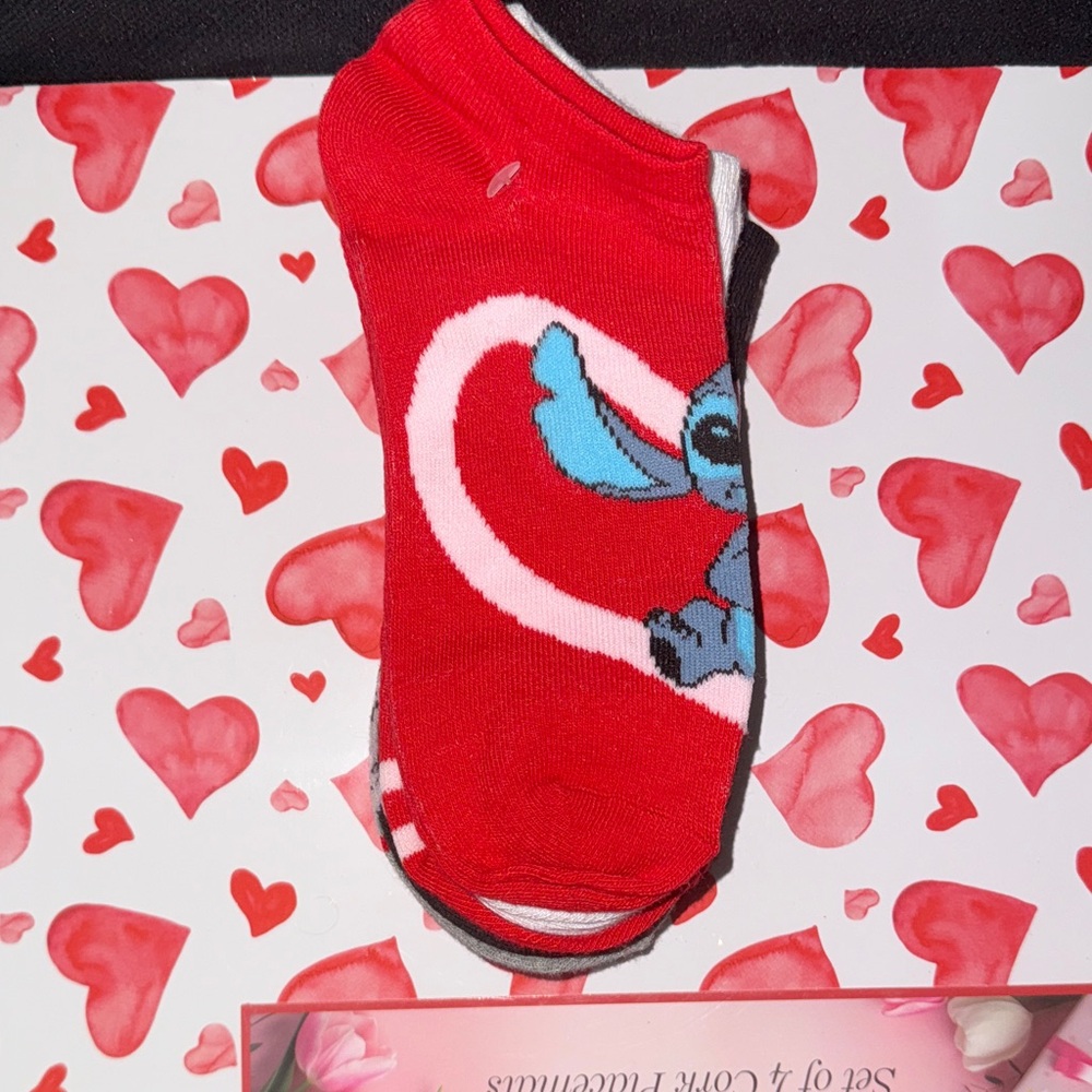 LILO & STITCH Disney Sock Set of 6 Shoe Size 4 - 10